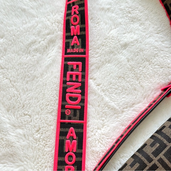 FENDI  Large Zucca Fluo Trim Baguette Bag  Authentic Retail 4500$ - Picture 12 of 12